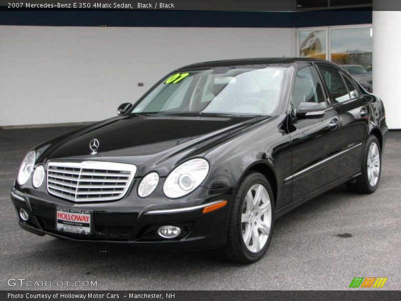 Black / Black 2007 Mercedes-Benz E 350 4Matic Sedan