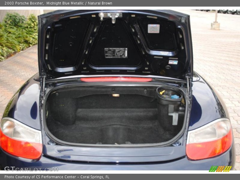 Midnight Blue Metallic / Natural Brown 2003 Porsche Boxster