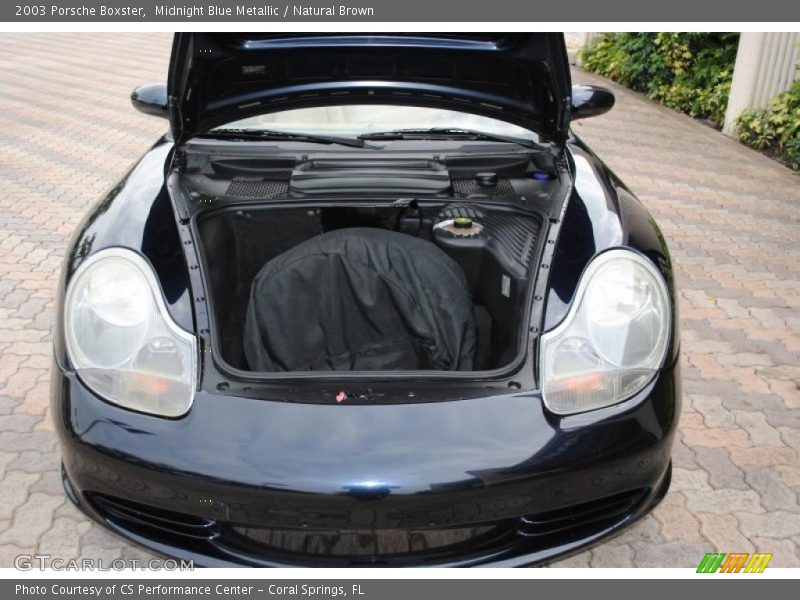 Midnight Blue Metallic / Natural Brown 2003 Porsche Boxster