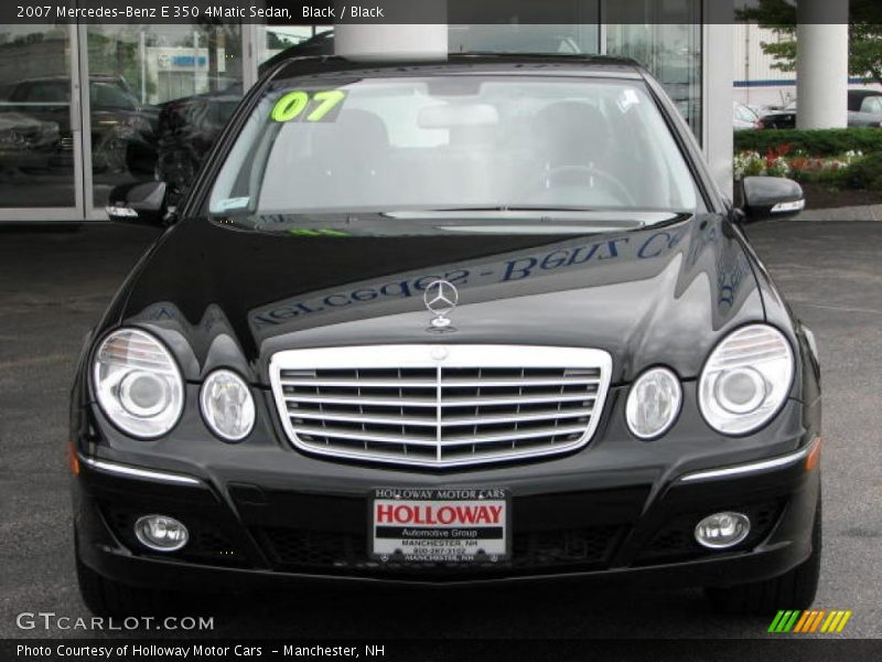 Black / Black 2007 Mercedes-Benz E 350 4Matic Sedan