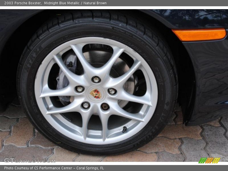 Midnight Blue Metallic / Natural Brown 2003 Porsche Boxster