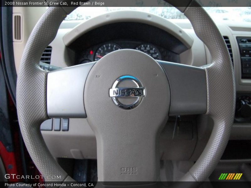 Red Brawn / Beige 2008 Nissan Frontier SE Crew Cab
