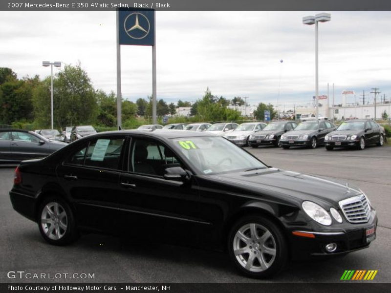 Black / Black 2007 Mercedes-Benz E 350 4Matic Sedan