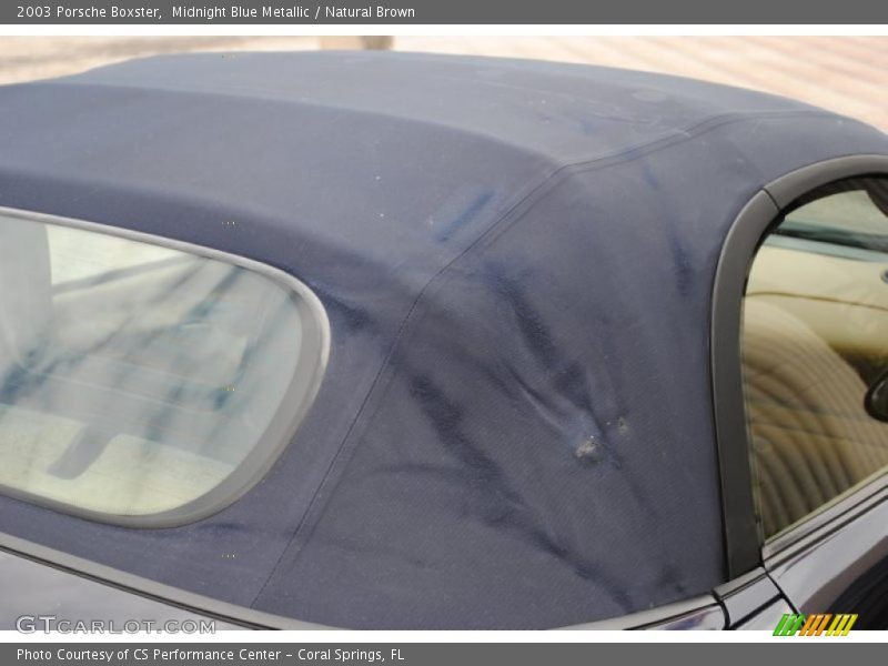 Midnight Blue Metallic / Natural Brown 2003 Porsche Boxster