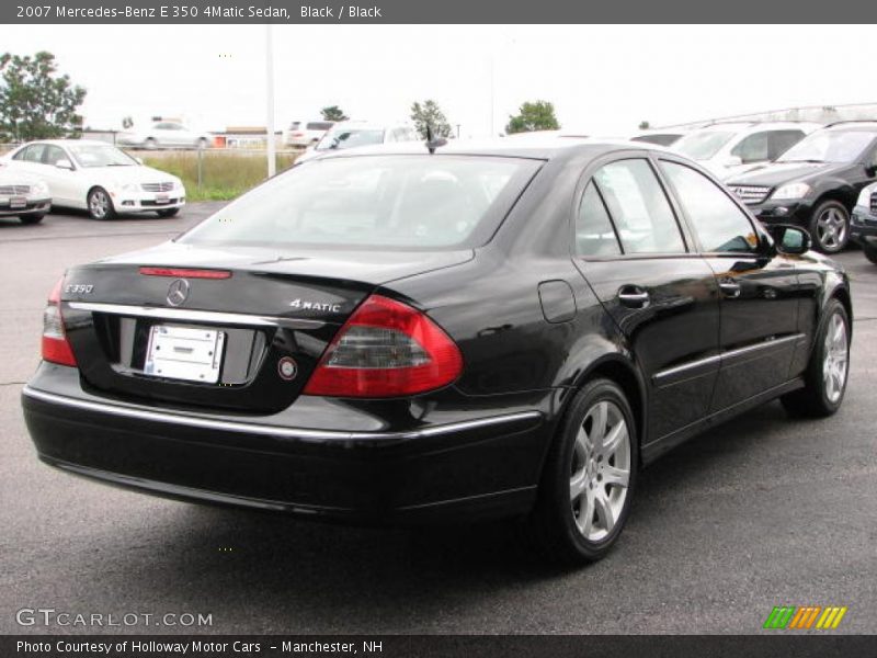 Black / Black 2007 Mercedes-Benz E 350 4Matic Sedan