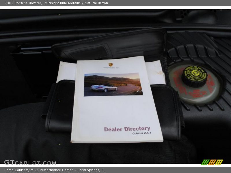 Midnight Blue Metallic / Natural Brown 2003 Porsche Boxster