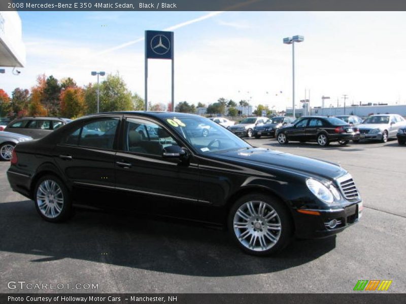 Black / Black 2008 Mercedes-Benz E 350 4Matic Sedan