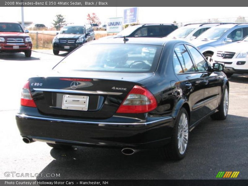 Black / Black 2008 Mercedes-Benz E 350 4Matic Sedan