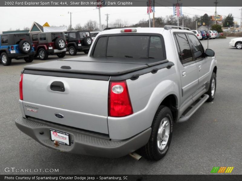 Silver Birch Metallic / Dark Graphite 2002 Ford Explorer Sport Trac 4x4