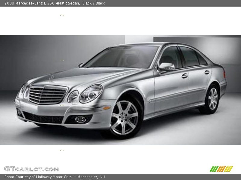 Black / Black 2008 Mercedes-Benz E 350 4Matic Sedan