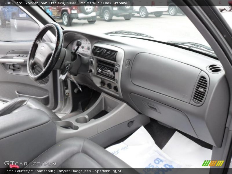 Silver Birch Metallic / Dark Graphite 2002 Ford Explorer Sport Trac 4x4