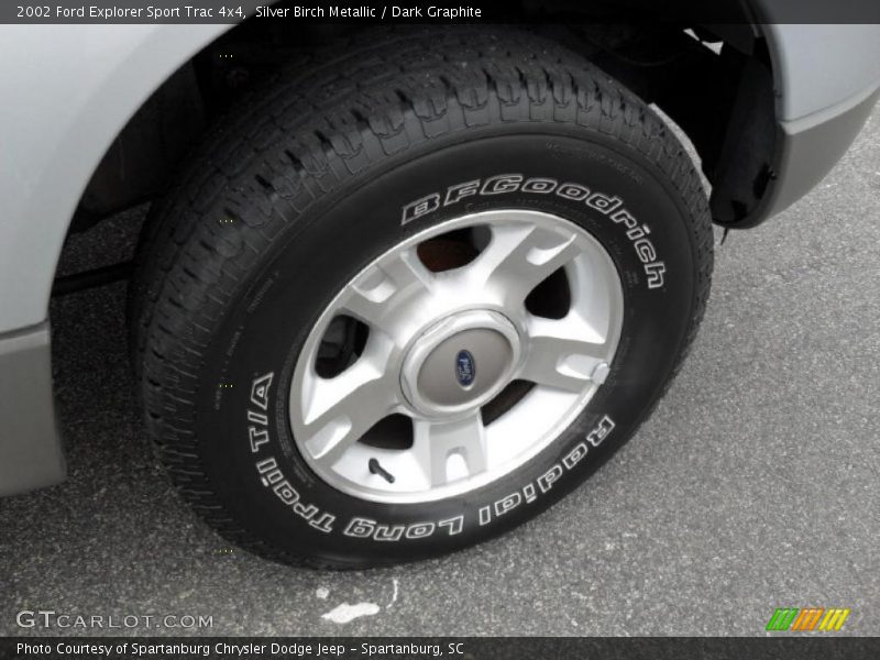 Silver Birch Metallic / Dark Graphite 2002 Ford Explorer Sport Trac 4x4