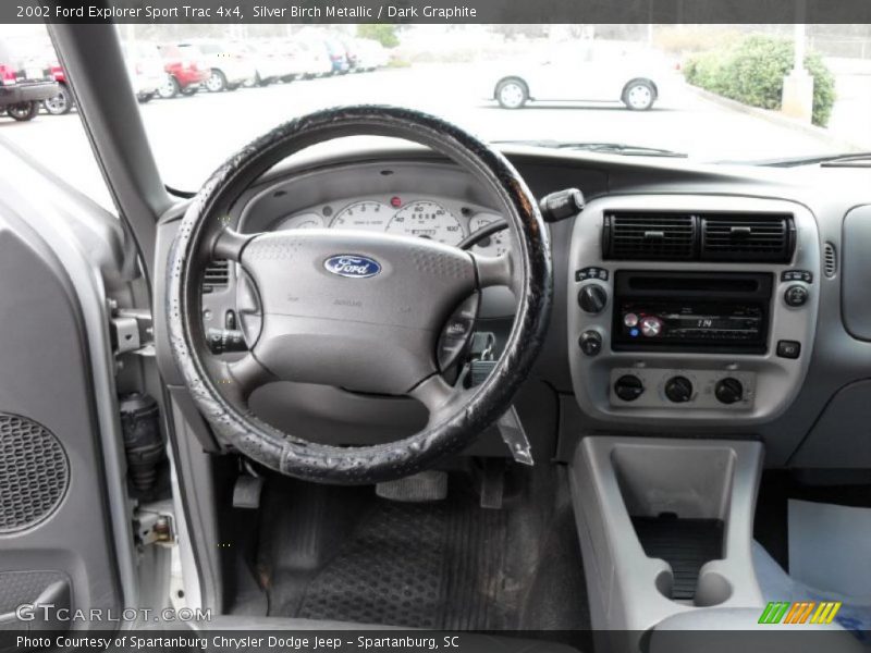 Silver Birch Metallic / Dark Graphite 2002 Ford Explorer Sport Trac 4x4