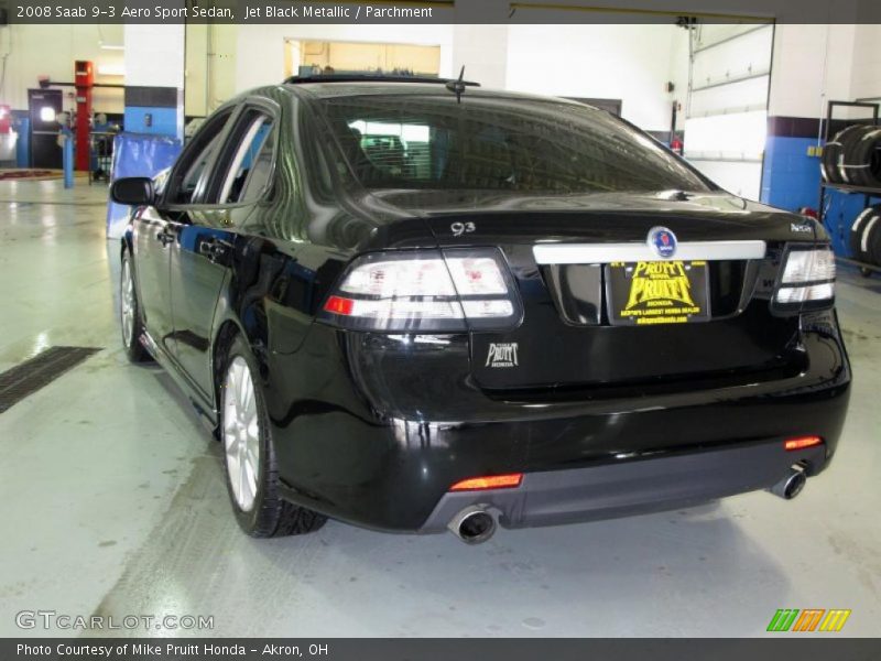 Jet Black Metallic / Parchment 2008 Saab 9-3 Aero Sport Sedan
