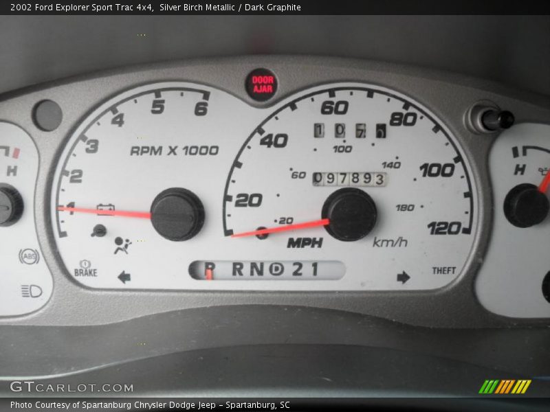 Silver Birch Metallic / Dark Graphite 2002 Ford Explorer Sport Trac 4x4