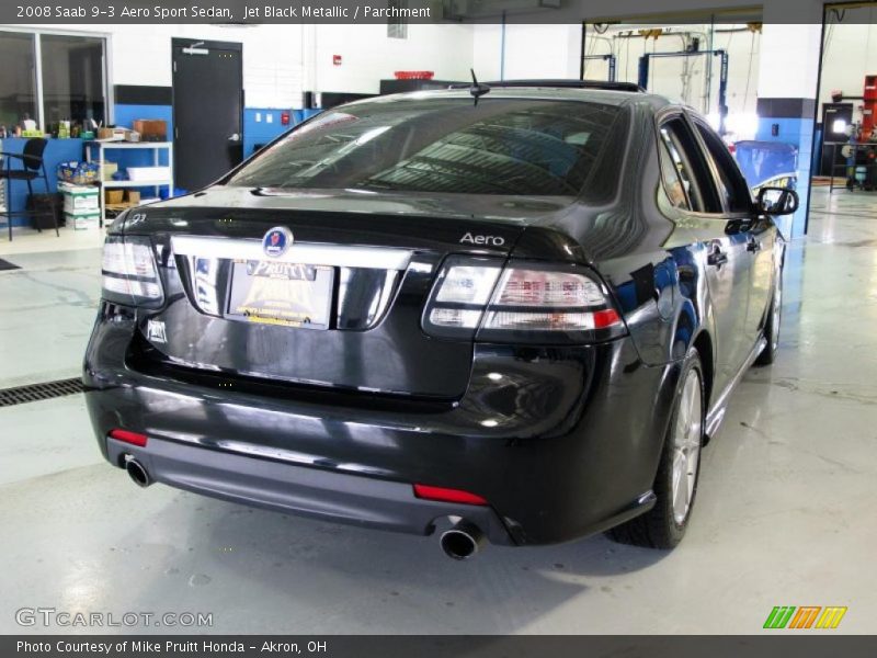 Jet Black Metallic / Parchment 2008 Saab 9-3 Aero Sport Sedan
