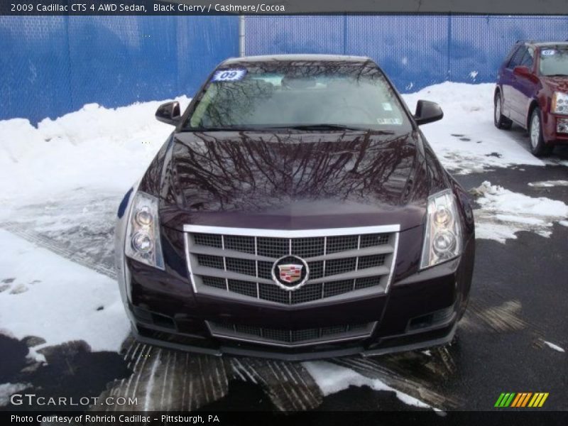 Black Cherry / Cashmere/Cocoa 2009 Cadillac CTS 4 AWD Sedan