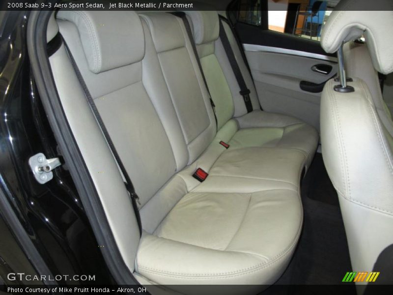 Jet Black Metallic / Parchment 2008 Saab 9-3 Aero Sport Sedan