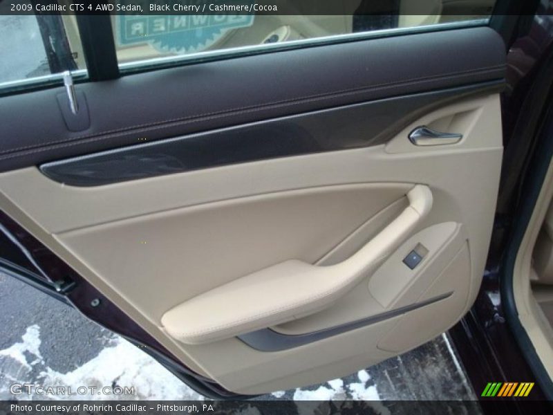 Black Cherry / Cashmere/Cocoa 2009 Cadillac CTS 4 AWD Sedan