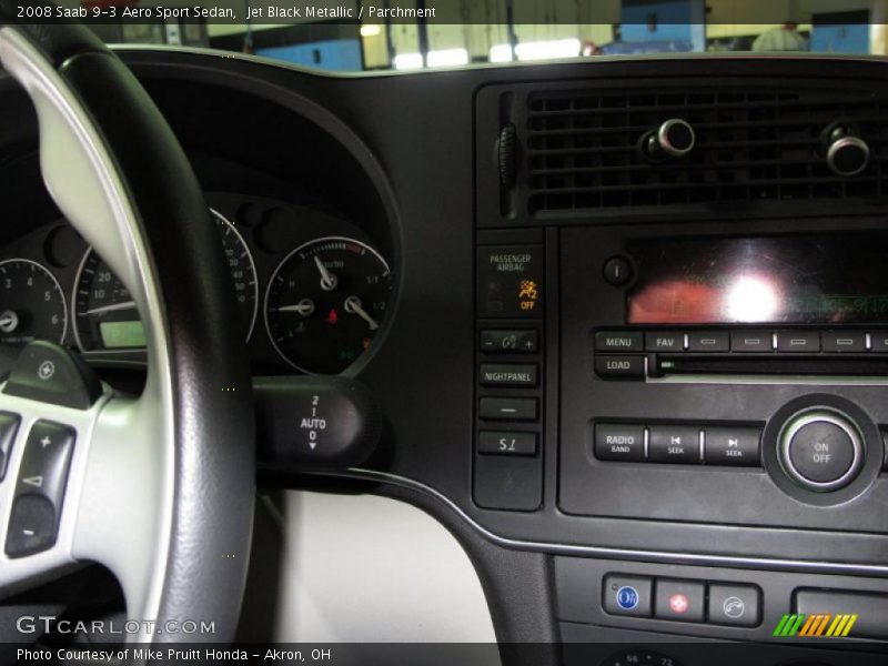 Jet Black Metallic / Parchment 2008 Saab 9-3 Aero Sport Sedan
