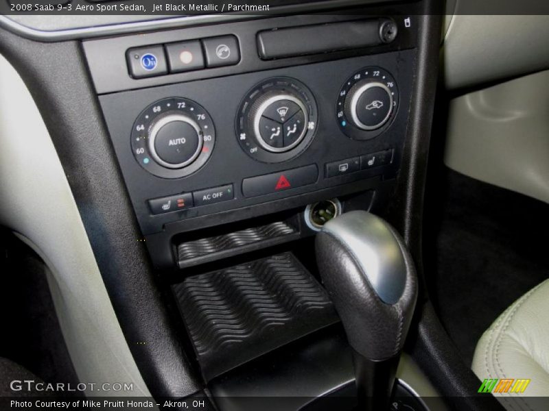 Jet Black Metallic / Parchment 2008 Saab 9-3 Aero Sport Sedan