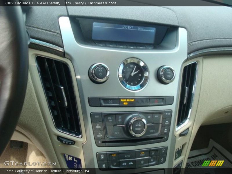 Black Cherry / Cashmere/Cocoa 2009 Cadillac CTS 4 AWD Sedan