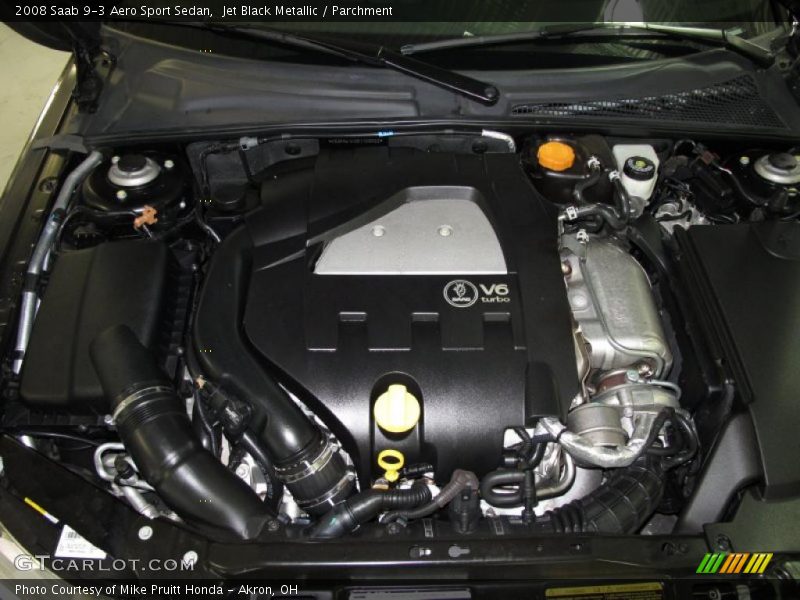 Jet Black Metallic / Parchment 2008 Saab 9-3 Aero Sport Sedan