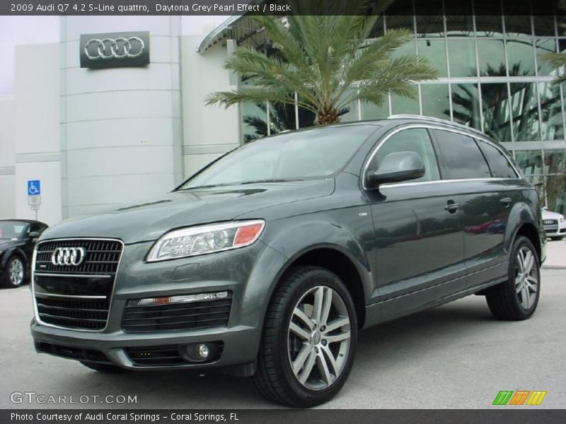 Daytona Grey Pearl Effect / Black 2009 Audi Q7 4.2 S-Line quattro