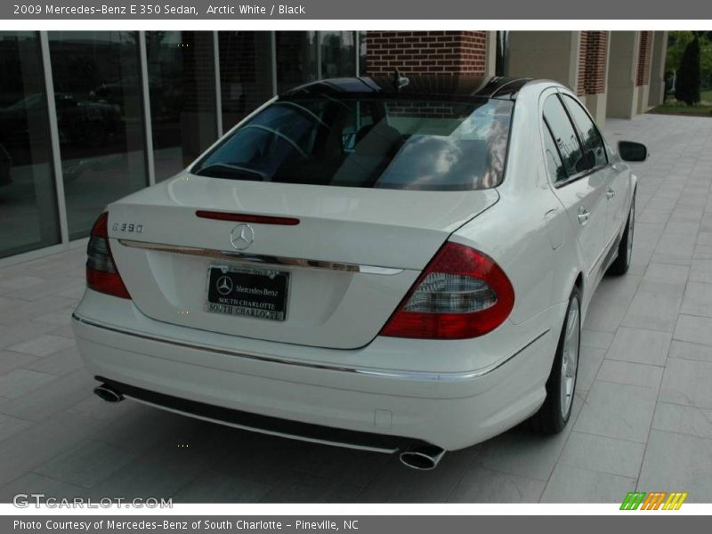 Arctic White / Black 2009 Mercedes-Benz E 350 Sedan