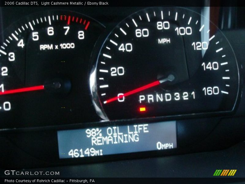 Light Cashmere Metallic / Ebony Black 2006 Cadillac DTS