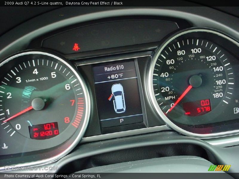Daytona Grey Pearl Effect / Black 2009 Audi Q7 4.2 S-Line quattro