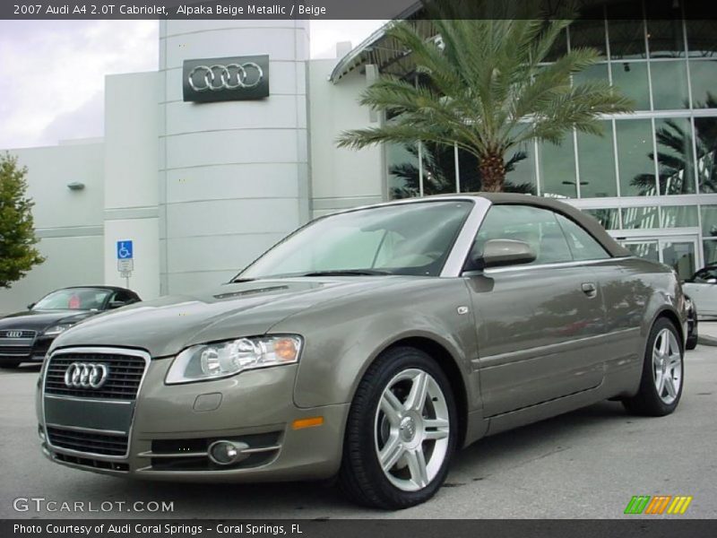 Alpaka Beige Metallic / Beige 2007 Audi A4 2.0T Cabriolet