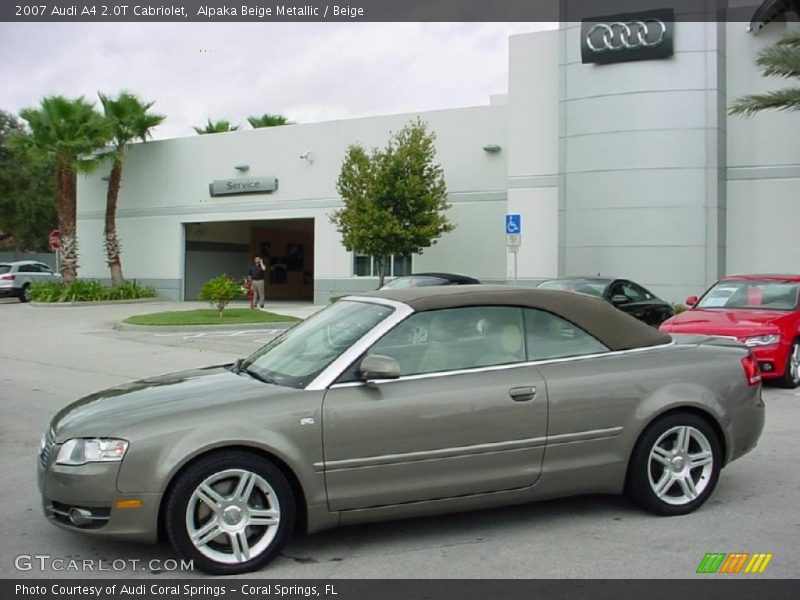 Alpaka Beige Metallic / Beige 2007 Audi A4 2.0T Cabriolet
