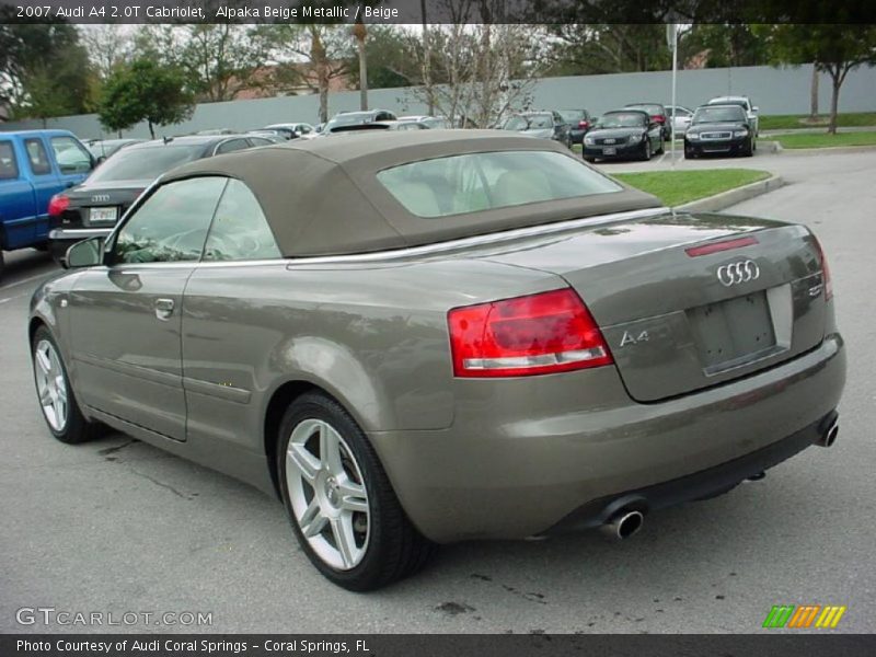 Alpaka Beige Metallic / Beige 2007 Audi A4 2.0T Cabriolet
