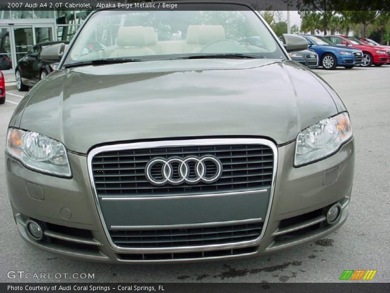 Alpaka Beige Metallic / Beige 2007 Audi A4 2.0T Cabriolet