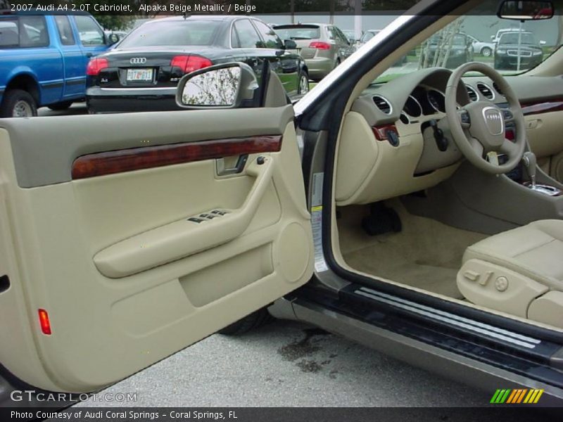 Alpaka Beige Metallic / Beige 2007 Audi A4 2.0T Cabriolet