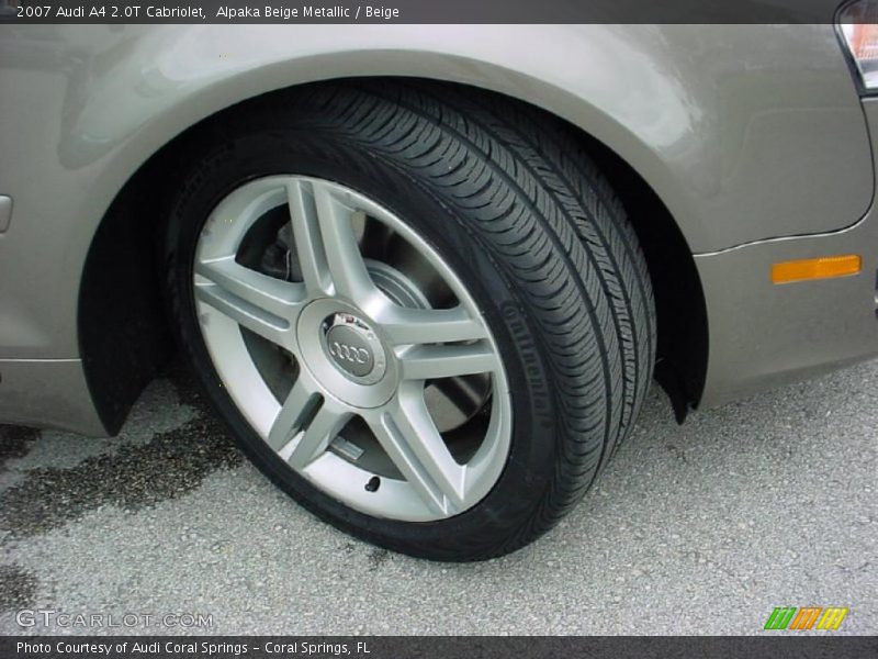 Alpaka Beige Metallic / Beige 2007 Audi A4 2.0T Cabriolet