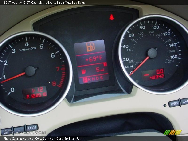 Alpaka Beige Metallic / Beige 2007 Audi A4 2.0T Cabriolet