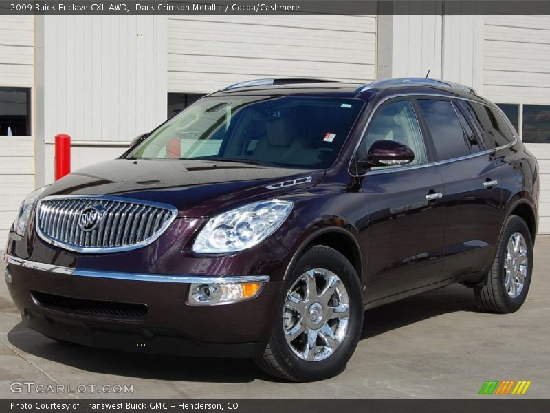 Dark Crimson Metallic / Cocoa/Cashmere 2009 Buick Enclave CXL AWD