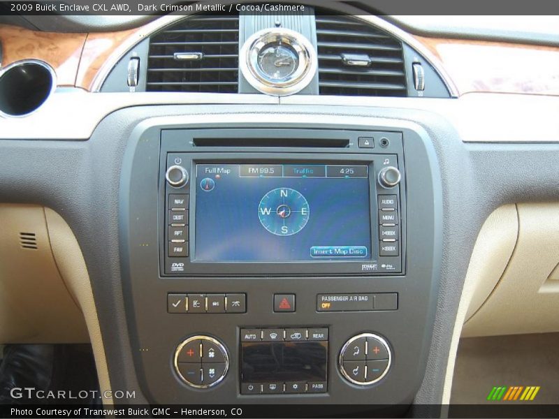 Dark Crimson Metallic / Cocoa/Cashmere 2009 Buick Enclave CXL AWD
