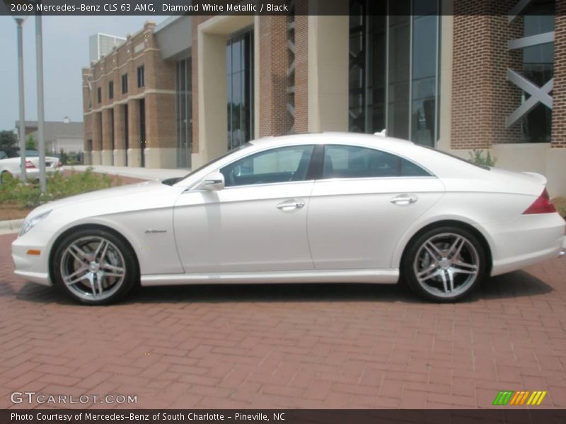 Diamond White Metallic / Black 2009 Mercedes-Benz CLS 63 AMG