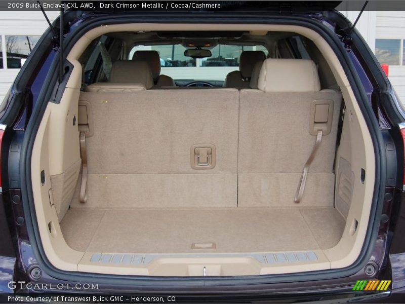 Dark Crimson Metallic / Cocoa/Cashmere 2009 Buick Enclave CXL AWD