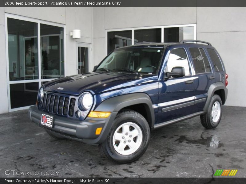 Atlantic Blue Pearl / Medium Slate Gray 2006 Jeep Liberty Sport