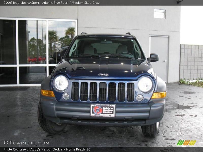Atlantic Blue Pearl / Medium Slate Gray 2006 Jeep Liberty Sport