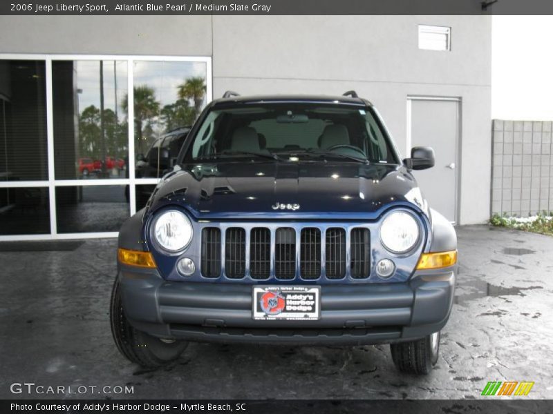 Atlantic Blue Pearl / Medium Slate Gray 2006 Jeep Liberty Sport