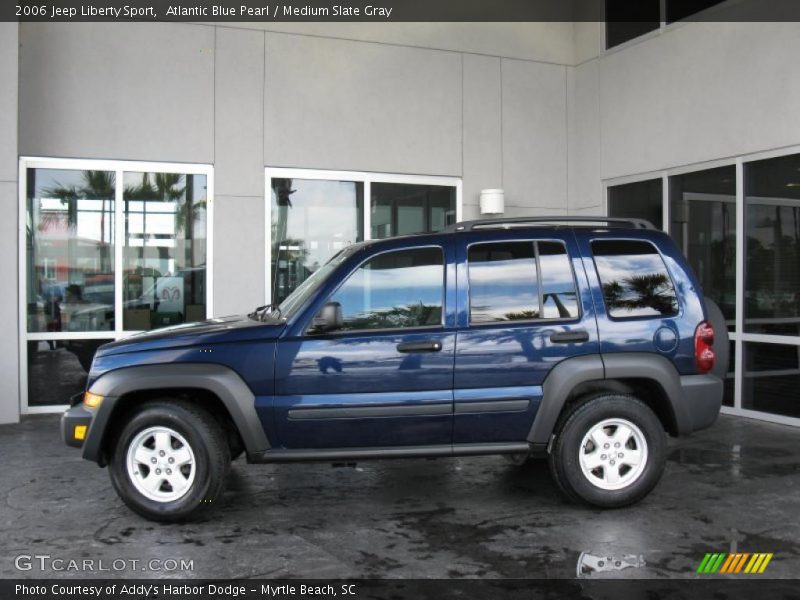 Atlantic Blue Pearl / Medium Slate Gray 2006 Jeep Liberty Sport
