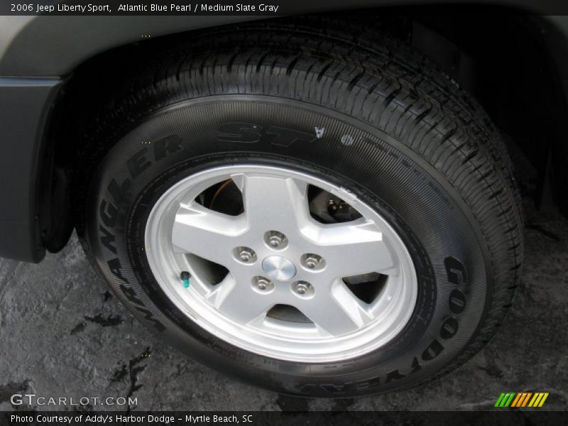 Atlantic Blue Pearl / Medium Slate Gray 2006 Jeep Liberty Sport