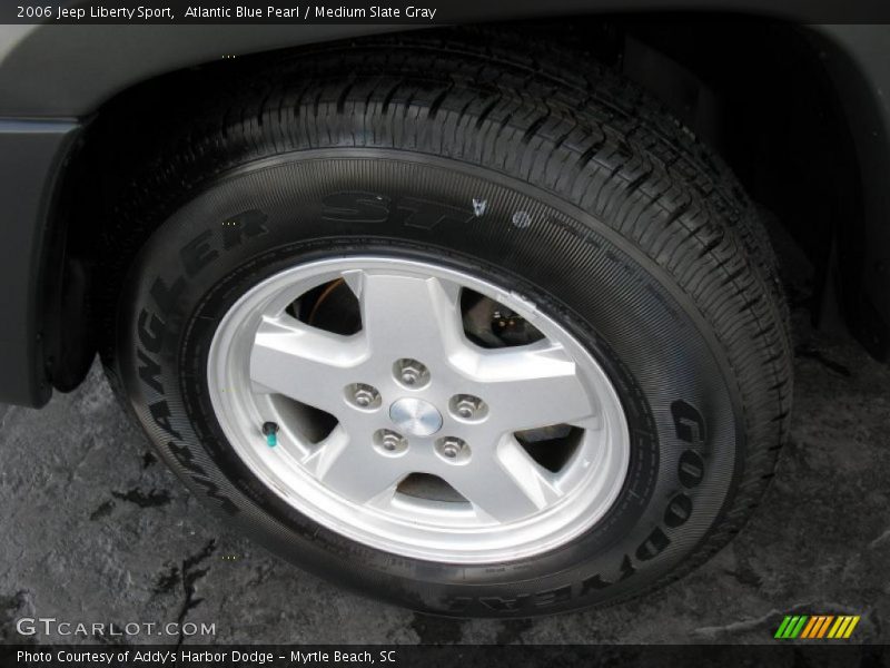 Atlantic Blue Pearl / Medium Slate Gray 2006 Jeep Liberty Sport