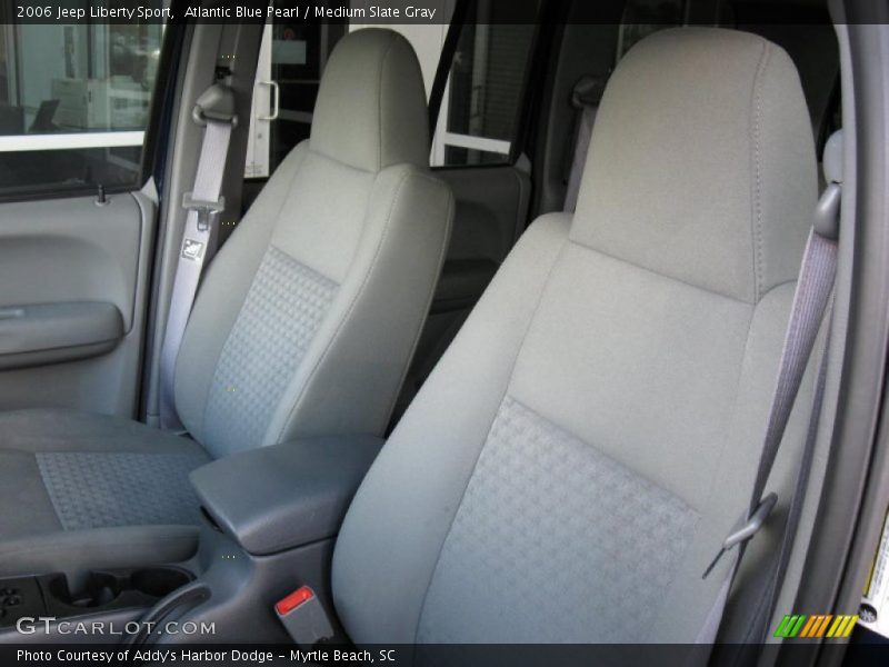 Atlantic Blue Pearl / Medium Slate Gray 2006 Jeep Liberty Sport
