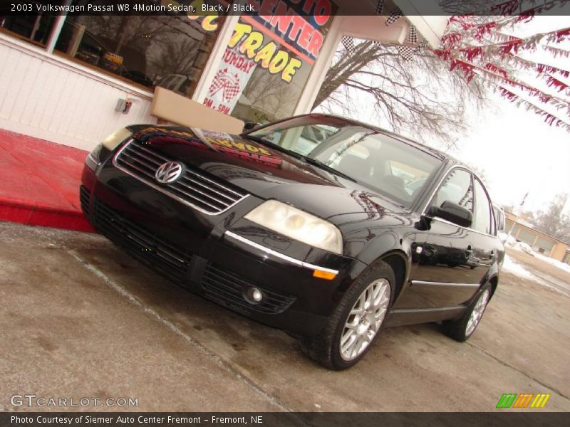 Black / Black 2003 Volkswagen Passat W8 4Motion Sedan